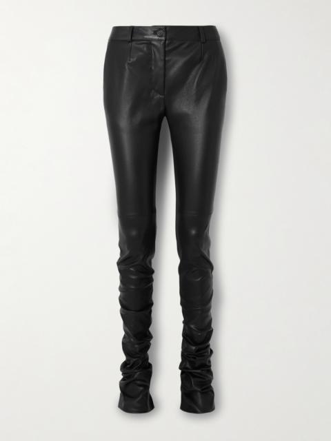 Dolce & Gabbana Leather Skinny Pants
