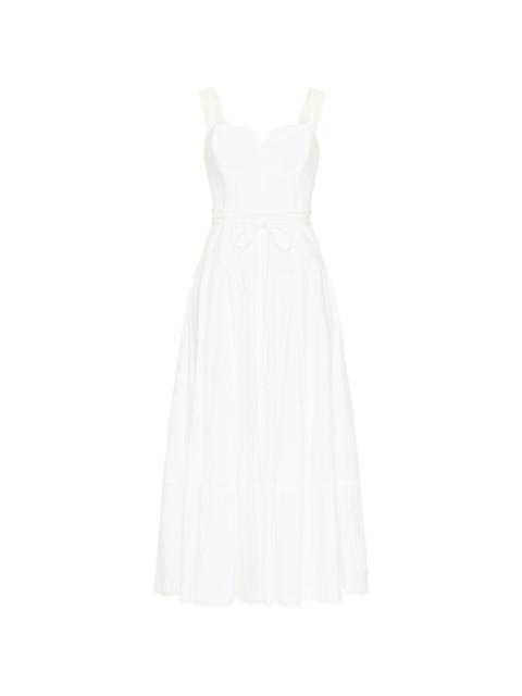 Cinq à Sept Jerome sweetheart-neck tie midi dress