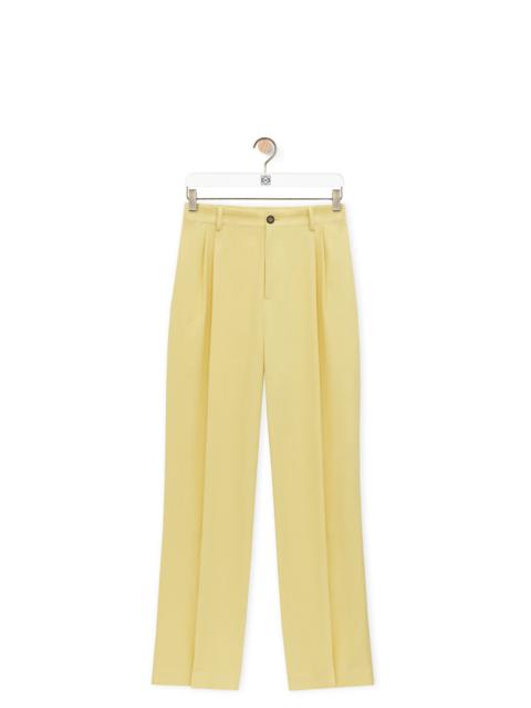 Loewe Pleated trousers in cotton