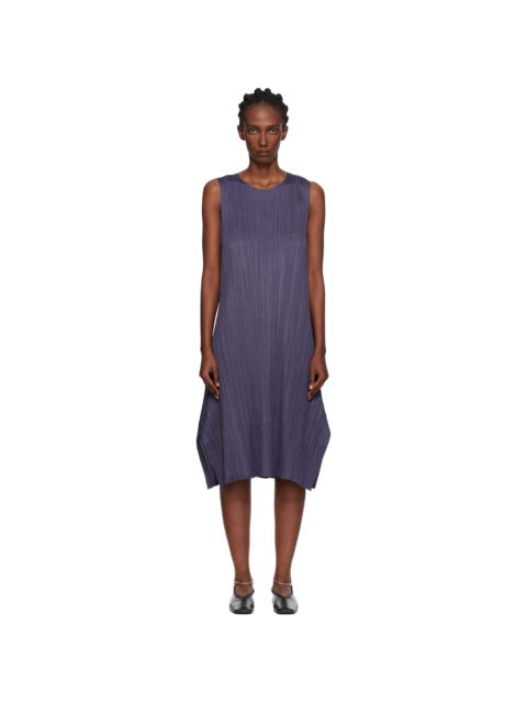 Pleats Please Issey Miyake Gray Monthly Colors July Midi Dress