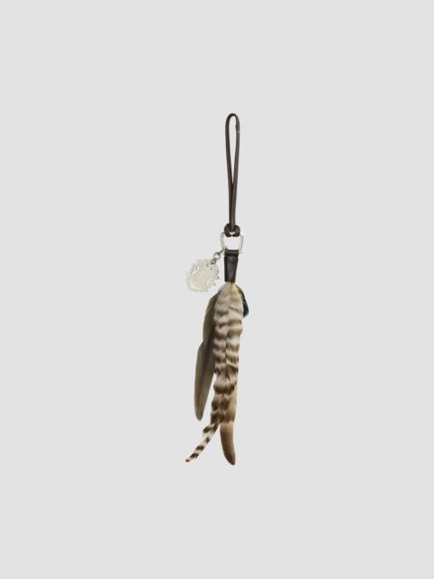 Ralph Lauren Women's Leather & Feather Bag Charm - Brown Multi