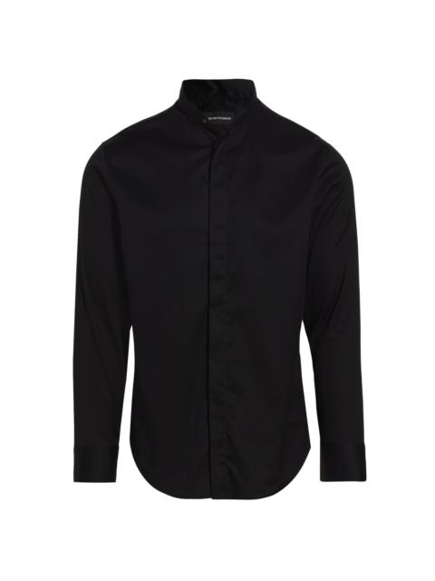 EMPORIO ARMANI Men's Ceremony Dress Shirt - Black