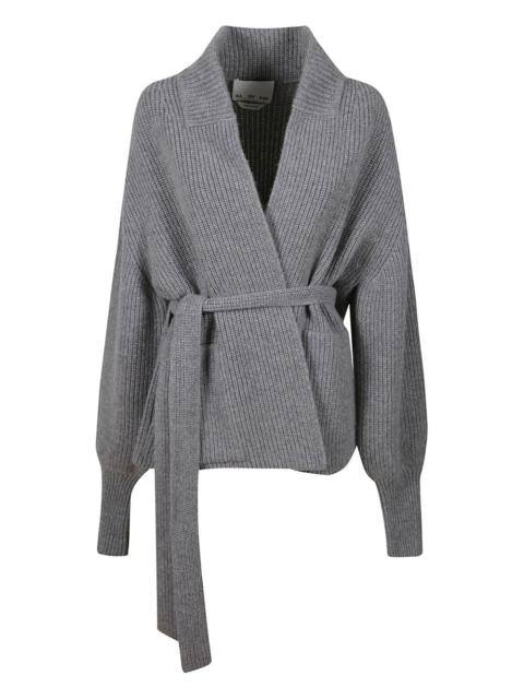 SA SU PHI belted wrap cardigan
