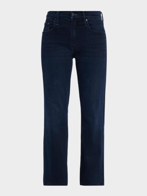 MOTHER The Mid-Rise Rambler Zip Ankle Jeans