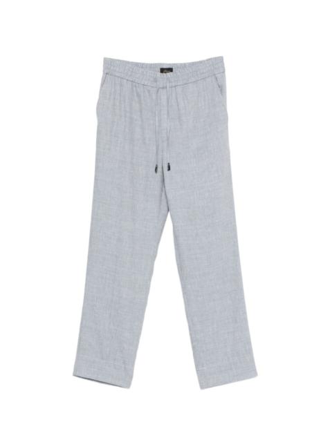 Brioni drawstring-fastening cropped trousers