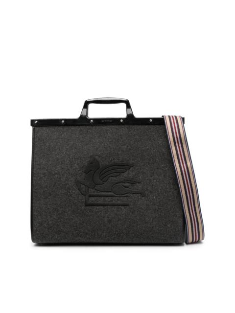 Etro Pegaso-embossed briefcase