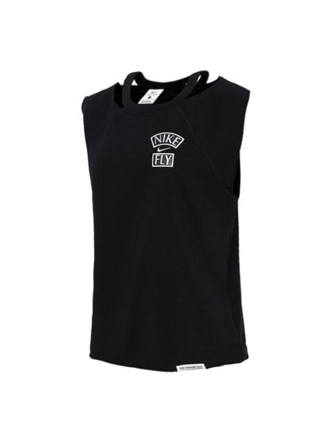 Nike (WMNS) Nike Standard Issue Printing Sleeveless T-Shirt Black CZ7222-010