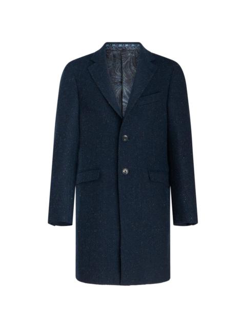 notched-lapels wool coat
