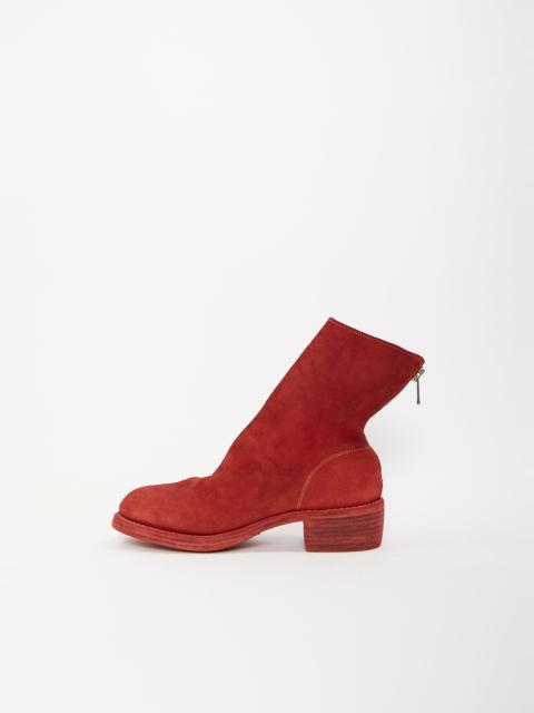 Guidi Back Zip Boot — Red