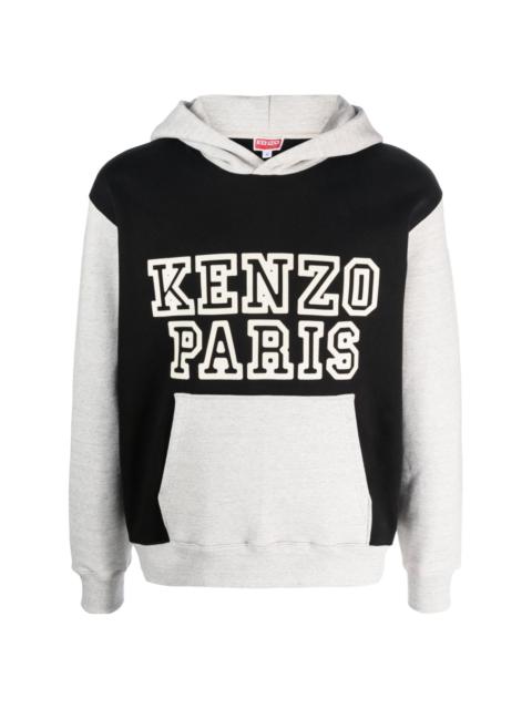 KENZO colour-block stretch-cotton hoodie