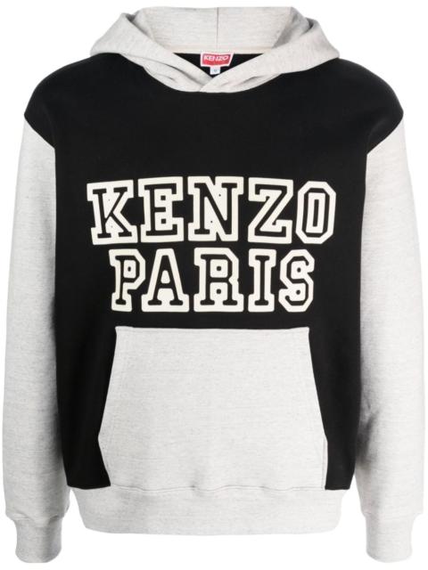 KENZO colour-block stretch-cotton hoodie