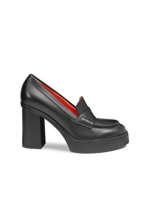 Santoni Block-heel loafer pumps