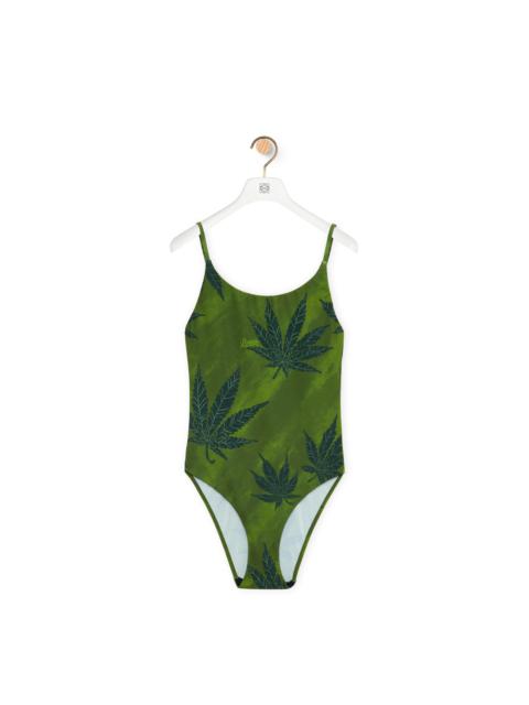 Loewe Leaf swimsuit in technical jersey