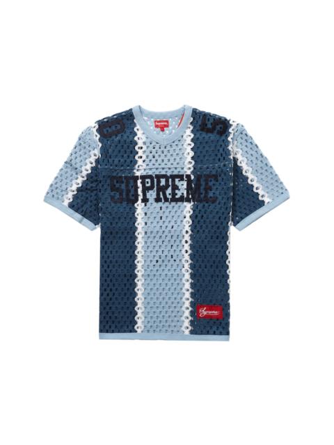 Supreme Supreme Spiderweb Football Jersey Navy | REVERSIBLE