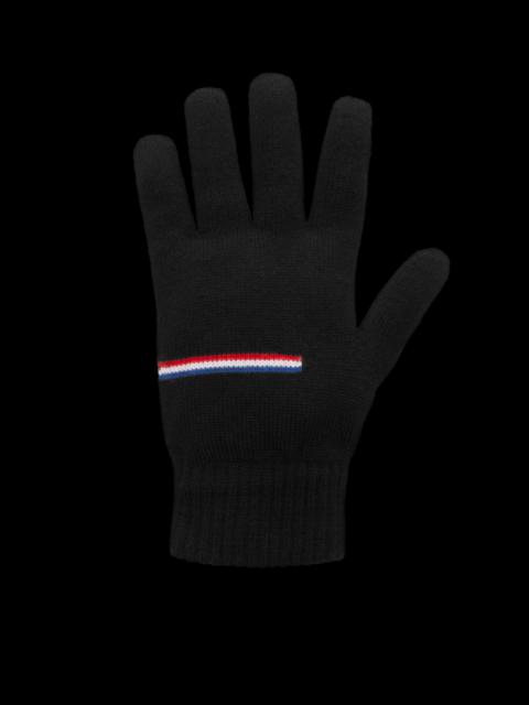 Moncler Tricolor Stripe Gloves