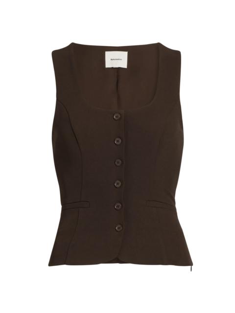 Reformation Women's Delanie Square Neck Sleeveless Top - Mole