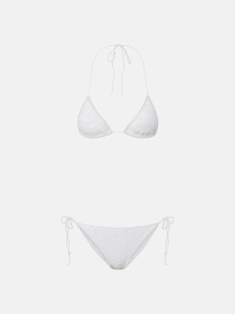 Oséree Bridal sequined bikini