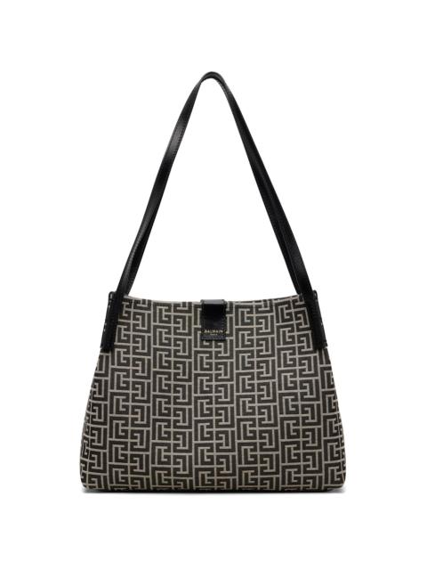 Balmain Black & Off-White Release Small Shopper Bag