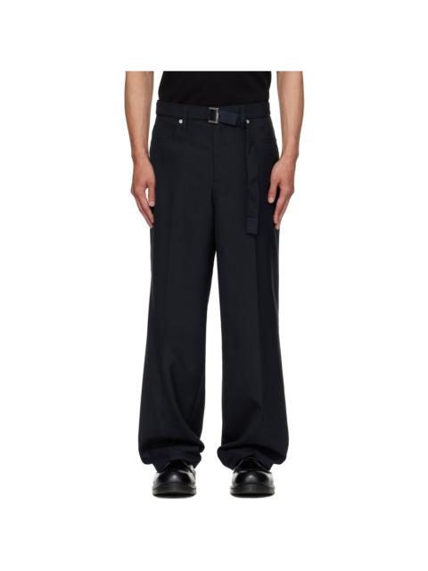 sacai Navy Suiting Trousers