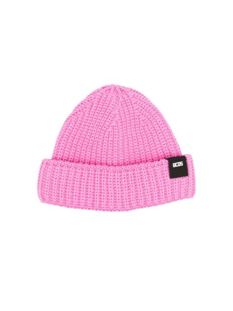 GCDS Giuly logo-patch beanie