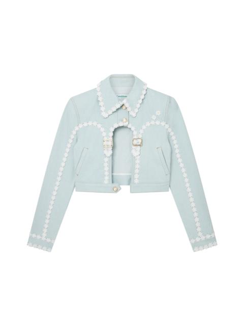 CASABLANCA Cut Out Arch Denim Jacket