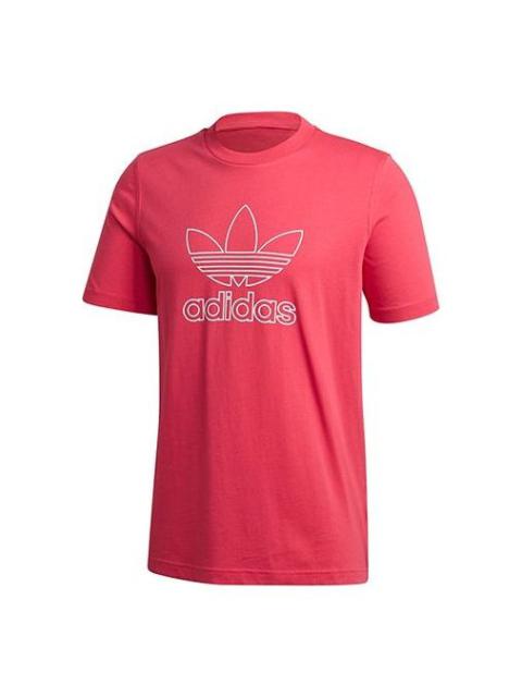 adidas originals Trefoil Logo Short Sleeve Red GF4097