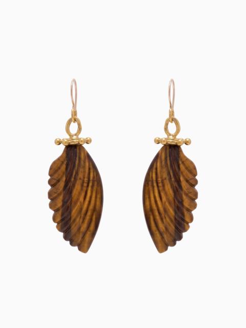 ULLA JOHNSON Small Wing Stone Drop Earring