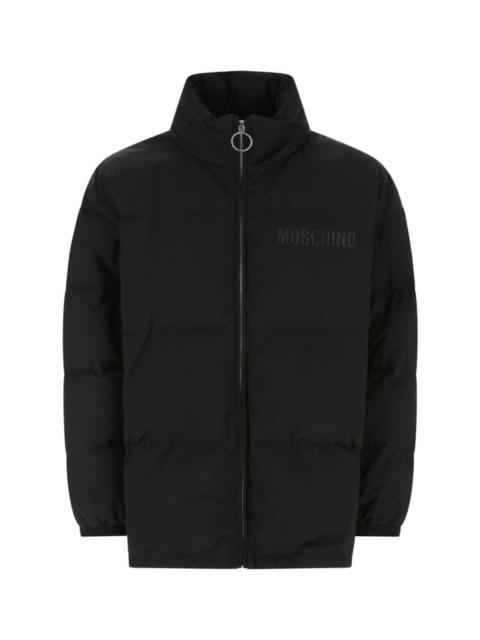 Black nylon padded jacket