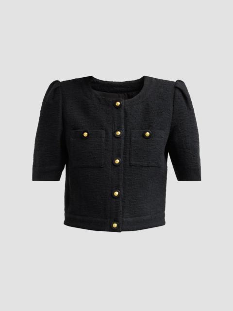 L'AGENCE Women's Allegra Cotton-Blend Cropped Jacket - Black