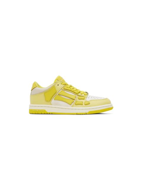 AMIRI Yellow Skel Top Low Sneakers