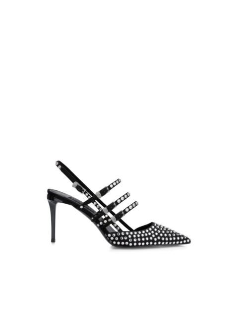 PHILIPP PLEIN rhinestone-upper heeled pumps