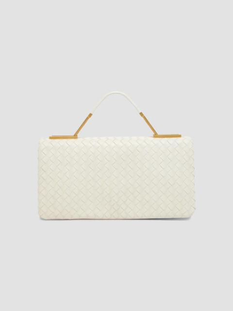 Bottega Veneta Women's The 70 Intrecciato Leather Clutch - Alabaster Brass