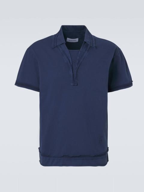 Kiko Kostadinov Otak layered cotton polo shirt