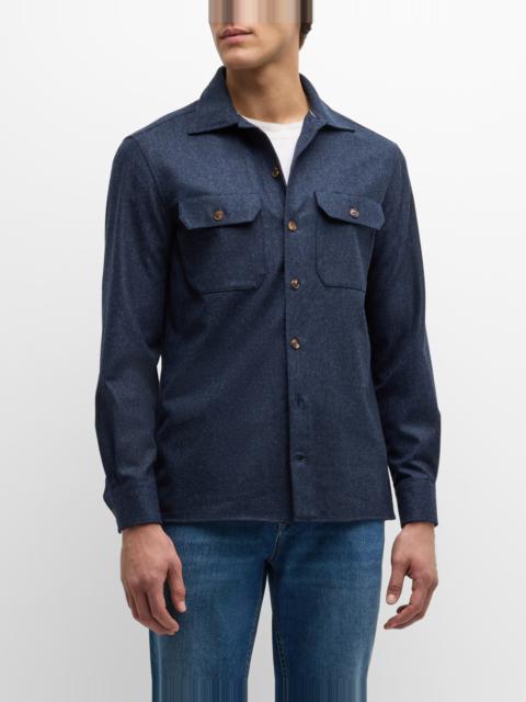 Men's Wool Flannel Overshirt