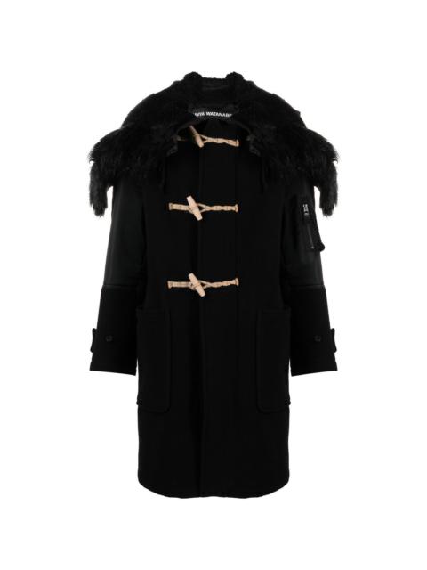 single-breasted hooded coat