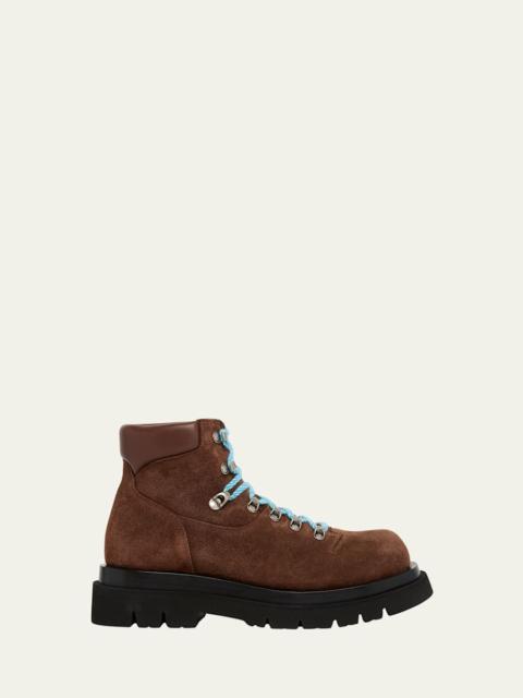 Bottega Veneta Suede Lug Hiking Ankle Boots