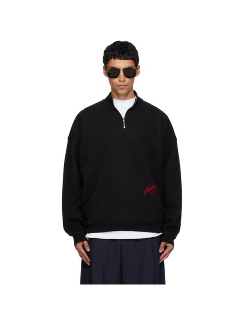 WILLY CHAVARRIA Black Bravo Quarter Zip Jacket