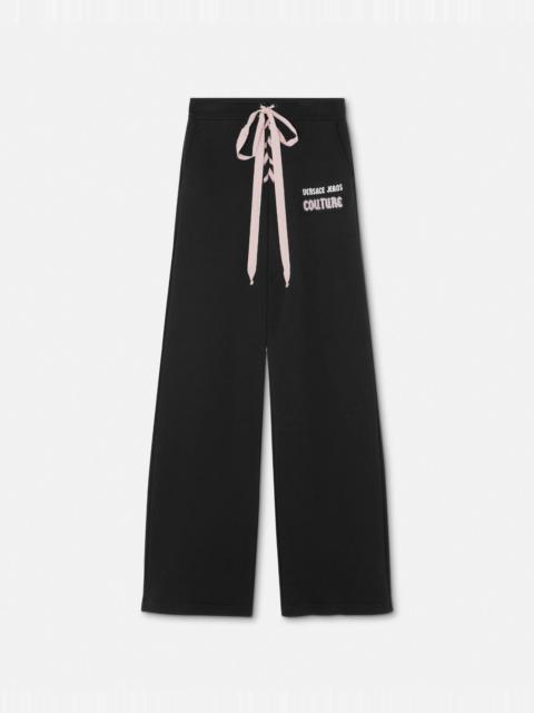 VERSACE JEANS COUTURE Logo Lace-Up Sweatpants