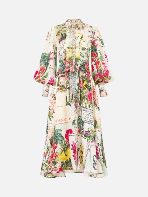 CAMILLA WAIST TIE SHIRT DRESS LA BELLE BOTANIQUE