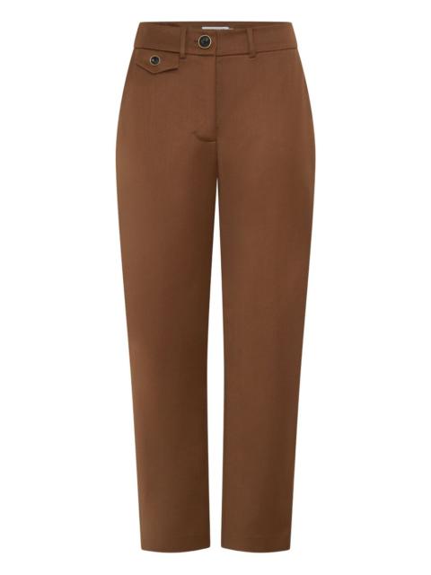 ANNA QUAN button-fastening pocket trousers