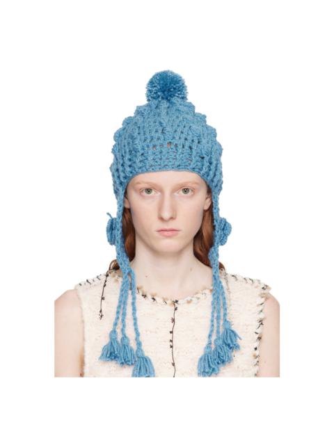 ANNA SUI Blue Butterfly Beanie