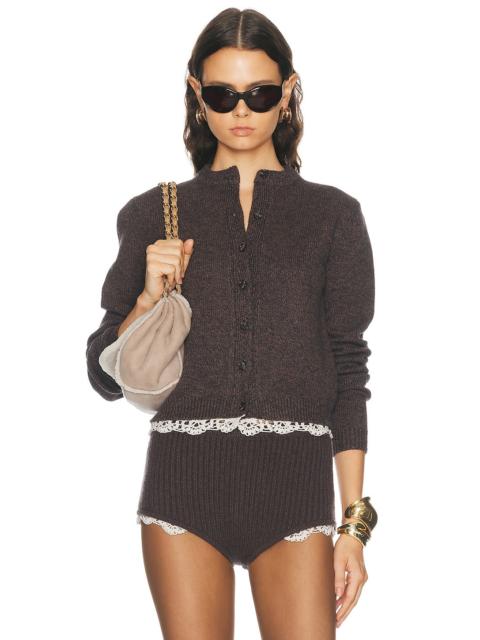MAGDA BUTRYM Lace Trim Cardigan