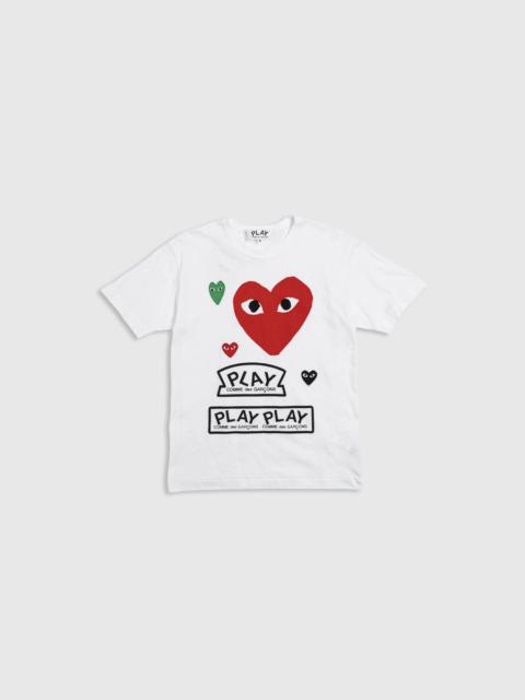 Comme des Garçons PLAY RED HEART LOGO S/S T-SHIRT