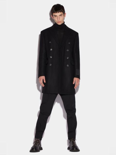 DSQUARED2 IBRA BLACK ON BLACK COAT