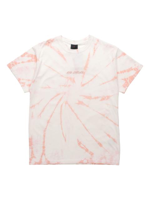 Air Jordan Loose Knit Tie Dye Printing Short Sleeve Orange DQ3903-100