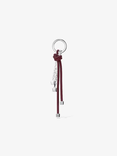 MICHAEL KORS Silver-Tone and Speckled Cord Bag Charm