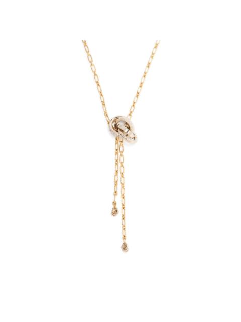 Lanvin link pendant chain necklace