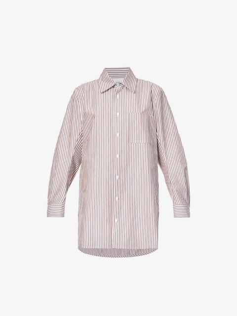 Bottega Veneta Striped relaxed-fit cotton shirt