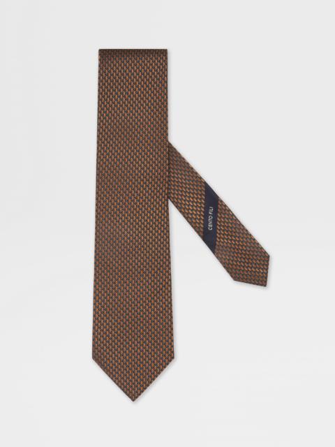 DARK FOLIAGE CENTO FILI SILK TIE