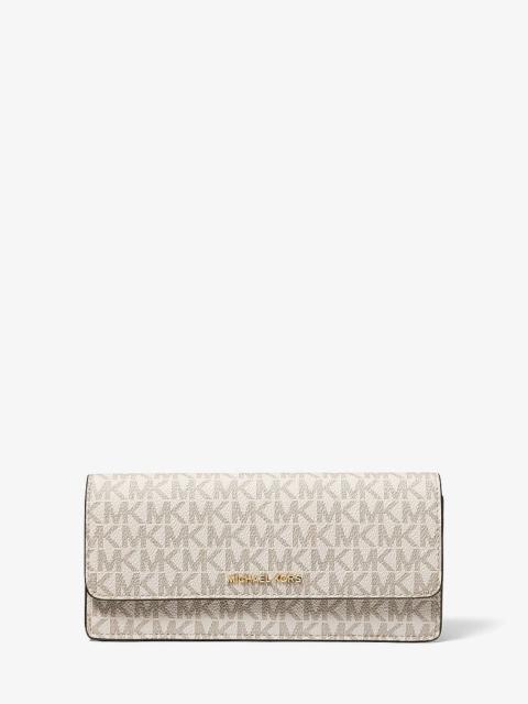 MICHAEL KORS Jet Set Large Signature Logo Snap-Front Wallet